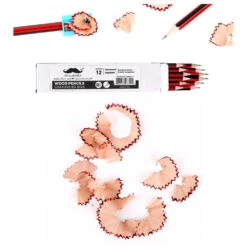 HB Wood Pencils, 12 Pcs/Box - Moustache® - 1 Box -Merangue International shop large c9c9b Moustache MOS QB006 1 Pencil HB Pencil 12pcs box Moustache