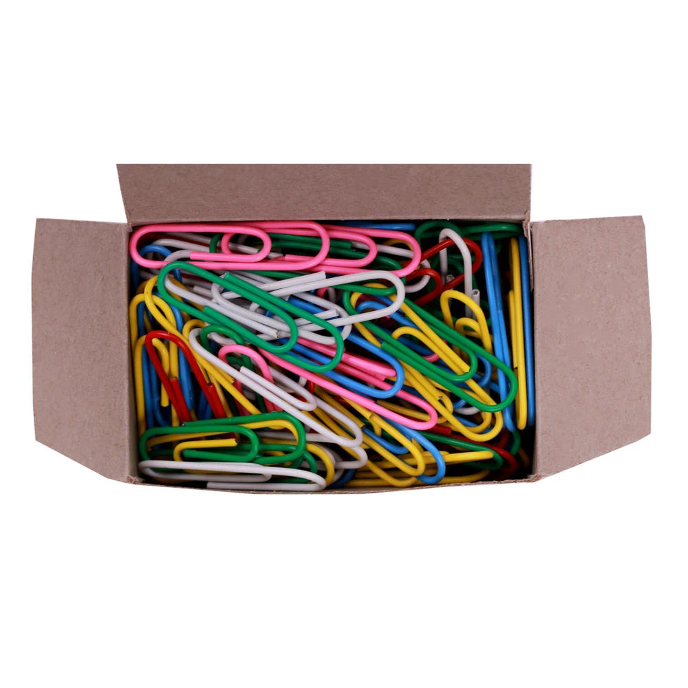 #1 Paper Clips, Assorted Colors, 100 Pcs/Box - Moustache® - 1.3" (33mm) 2 #1 Paper Clips, Assorted Colors, 100 Pcs/Box - Moustache® - 1.3" (33mm) - Image 2