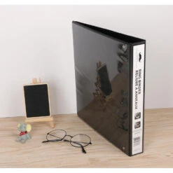 1" D-Ring Binder, 3 Rings, Letter Size, Black - Moustache® - 1/Pack -Merangue International shop large cad36 Moustache MOS 321D210PD Binders 1 D Ring Binder 3 Rings Letter Size Black Moustache