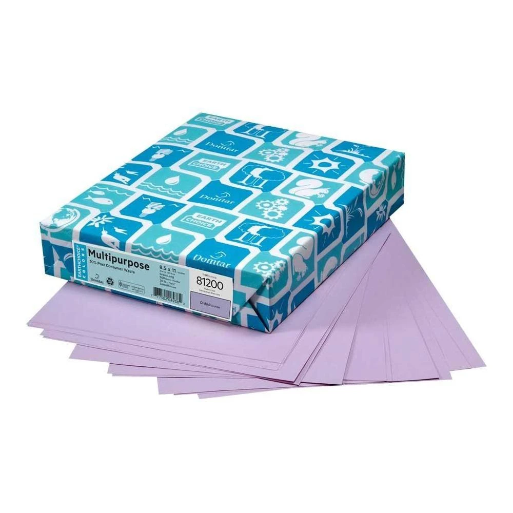 Domtar® Lettermark® Multipurpose Coloured Paper, 8-1/2" X 11", 20lb, 500/pack - Pink 10 Domtar® Lettermark® Multipurpose Coloured Paper, 8-1/2" X 11", 20lb, 500/pack - Pink - Image 10