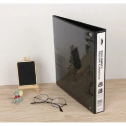 1" D-Ring Binder, 3 Rings, Letter Size, Black - Moustache® - 1/Pack -Merangue International shop large ced38 Moustache MOS 321D210PD Binders 1 D Ring Binder 3 Rings Letter Size Black Moustache