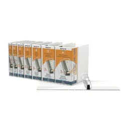 QuickFit® PRO Single Touch Pin-Lock® View Binder, White, Locking D-Ring - 1" -Merangue International shop large ceea5 QuickFit 792 90010 Binders QuickFit PRO Single Touch Pin Lock View Binder White Locking D Ring