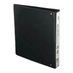 1" D-Ring Binder, 3 Rings, Letter Size, Black - Moustache® - 1/Pack -Merangue International shop large cf713 Moustache MOS 321D210PD Binders 1 D Ring Binder 3 Rings Letter Size Black Moustache