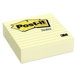 Post-it® Self-Adhesive Notepads,Canary Yellow - Ruled, 4 X 6” (1) 133835 -Merangue International shop large cfc1d Post it P 995 x Post it Self Stick Notes Flags Post it Self Adhesive Notepads Canary Yellow