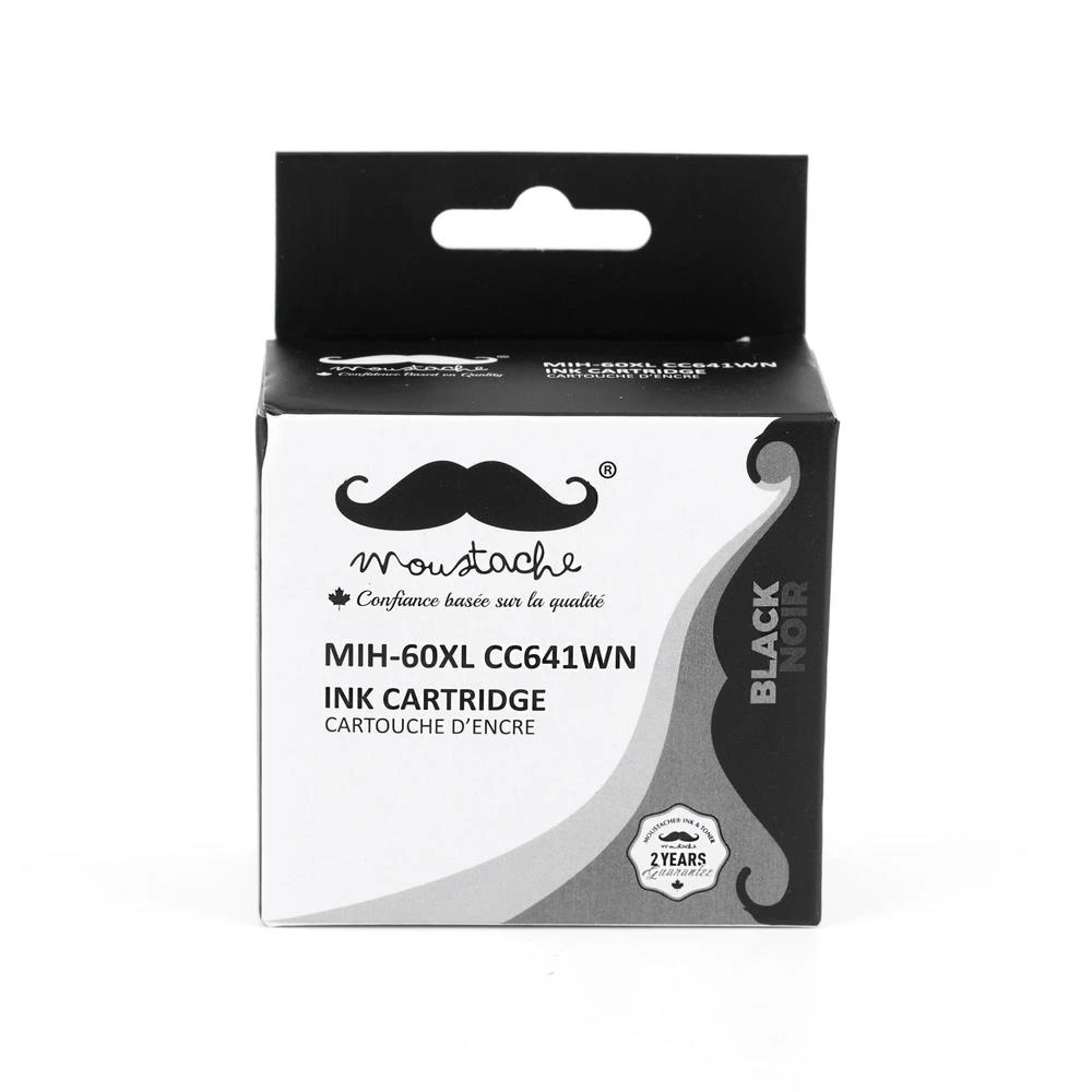 Remanufactured HP 60XL CC641WN Black Ink Cartridge High Yield - Moustache® - 1/Pack 20 Remanufactured HP 60XL CC641WN Black Ink Cartridge High Yield - Moustache® - 1/Pack - Image 20