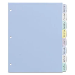 Avery® Big Tab™ Write And Erase Durable Plastic Dividers 1 Set - 5 Tabs -Merangue International shop large d2669 Avery n 099 16171 Dividers Avery Big Tab Write and Erase Durable Plastic Dividers 1 Set