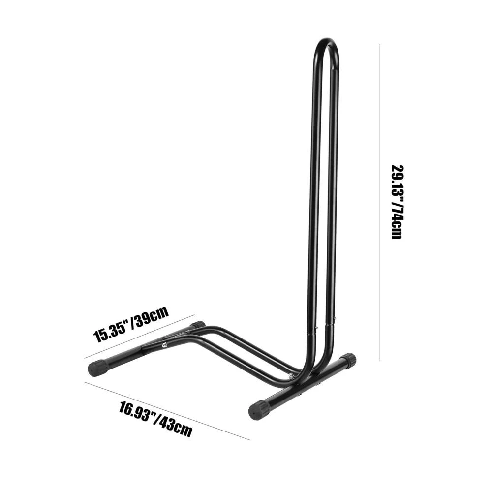 L-Shape Bike Stand,Portable Vertical Steel Bicycle Floor Type Parking Rack Stand,1 Pack - SortWise® - Image 2