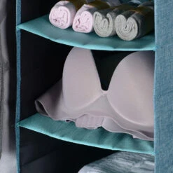 3-in-1 Laundry Hamper Storage Rack Shelf With Removable Fabric Bags For Bathroom - SortWise® -Merangue International shop large d5558 SortWise SW 888 724 Laundry Storage Laundry