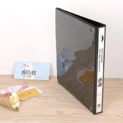 1/2" D-Ring Binder, 3 Rings, Letter Size,Black - Moustache® - 1/Pack -Merangue International shop large d5a96 Moustache MOS 321D205PD Binders 1 2 D Ring Binder 3 Rings Letter Size Black Moustache