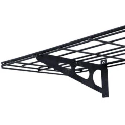 Wall Shelf Garage Storage Rack 1 X 6 FT, 2 Packs,12*72in, Supports Up 600 Lbs,Black - LIVINGbasics® -Merangue International shop large d8810 LIVINGbasics LVB GR102 1x6 Garage Storage Wall Shelf Garage Storage Rack 2 Pack 12 72 Black LIVINGbasics