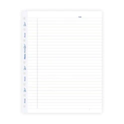 Blueline® MiracleBind™ Micro-perforated Refill Sheets, 50 Sheets/pack, FSC® Certified - 9-1/4" X 7-1/4"