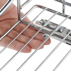 Slide Out Cabinet Basket Organizer ， 21 1/16" X 17 1/8" X 4 1/8", Chrome,for Kitchen - SortWise® -Merangue International shop large dbf89 SortWise SW POCS 1721 Organizers Slide Out Cabinet Organizer Pull Out Under Cabinet Sliding Shelf Chrome SortWise