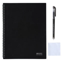 Global Smart Reusable & Erasable Notebook With 1 Erasable Pen And 1 Microfiber Cloth, A5 Size -Merangue International shop large dcbaa No Brand LVB BKB BNA50 Notebooks Smart Reusable Erasable Notebook with 1 Erasable Pen and 1 Microfiber Cloth