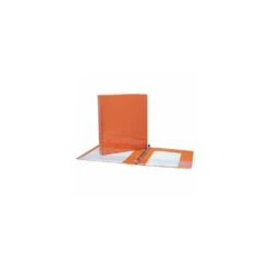 Geo Durable D-Ring Presentation Binder, Vinyl - Orange, 1 1/2''