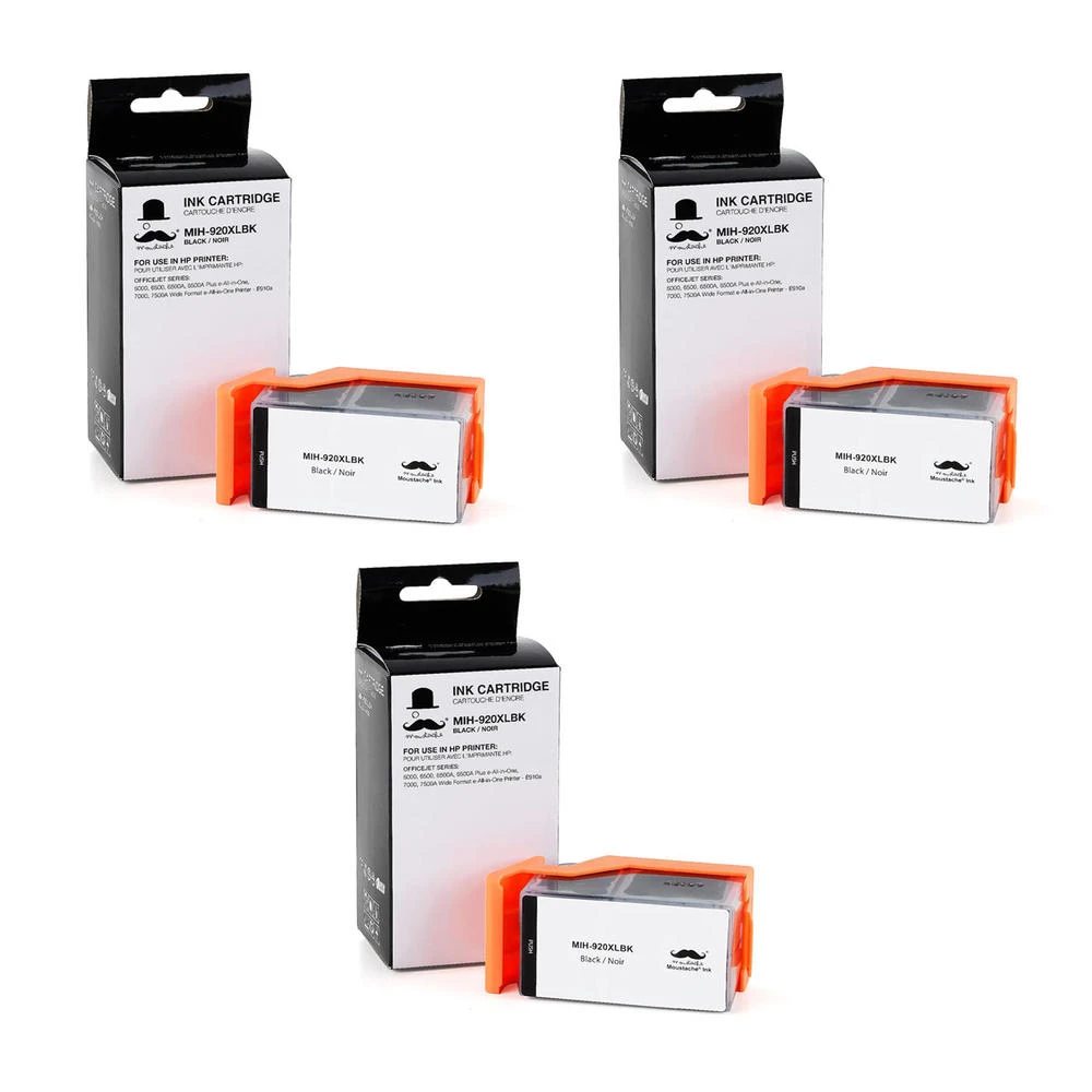 Compatible HP 920XL CD975AN Black Ink Cartridge High Yield - Moustache® - 1/Pack 6 Compatible HP 920XL CD975AN Black Ink Cartridge High Yield - Moustache® - 1/Pack - Image 6