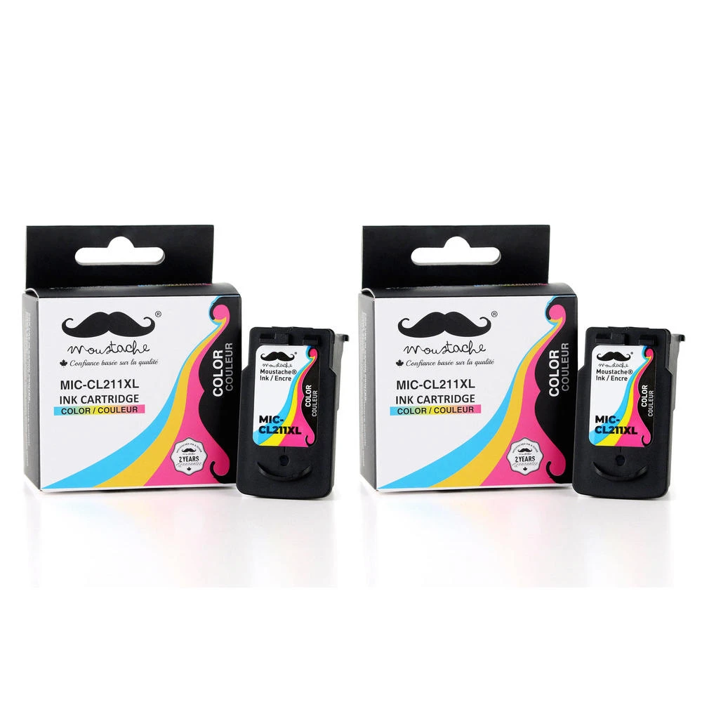 Canon CL-211XL Remanufactured Color Ink Cartridge High Yield - Moustache® - 1/Pack 4 Canon CL-211XL Remanufactured Color Ink Cartridge High Yield - Moustache® - 1/Pack - Image 4