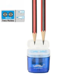 Twin-Hole Pencil Sharpener - Moustache® - 1/Pack -Merangue International shop large e64fa Moustache MOS AT4080 box Pencil Sharpener Twin Hole Pencil Sharpener Moustache