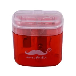 Twin-Hole Pencil Sharpener - Moustache® - 1/Pack -Merangue International shop large e98ee Moustache MOS AT4080 Pencil Sharpener Sharpener 12pc box Moustache