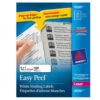 Avery® Easy Peel® White Laser Mailing Labels - 4" X 1", 500/Pack