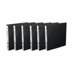 1" D-Ring Binder, 3 Rings, Letter Size, Black - Moustache® - 1/Pack -Merangue International shop large eee5b Moustache MOS 321D210PD Binders 1 Round Ring Binder 3 Rings Letter Size Black Moustache