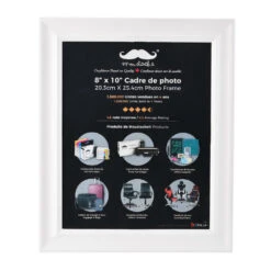 4" X 6" Photo Frame For Wall Or Tabletop , 1/Pack - Moustache® -Merangue International shop large f0180 Moustache MOPF SYF18006 Frame 8 x 10 Decor Picture Frame Table Stand or Wall Mounted Moustache