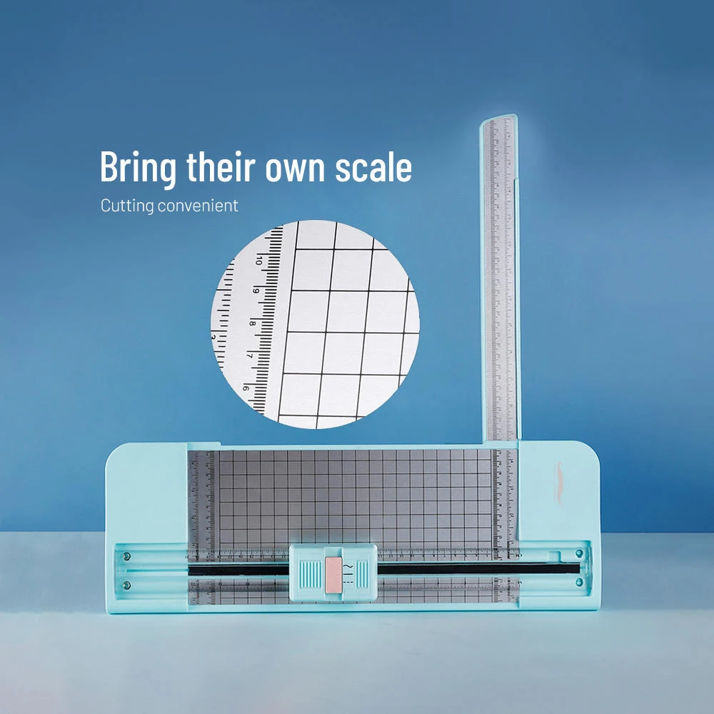 3-in-1 Multi-function Paper Trimmer, 12-Inch, Blue - Moustache® 3 3-in-1 Multi-function Paper Trimmer, 12-Inch, Blue - Moustache® - Image 3