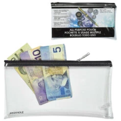 MERANGUE All-Purpose Pouch,6" X 10 1/2" - Clear