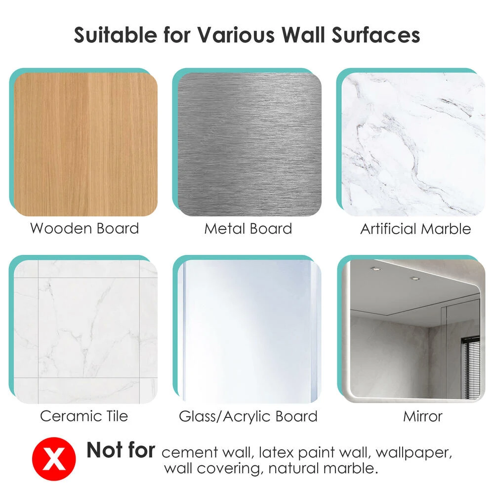 Drill-Free Vacuum Suction Cup Wall Mounted Mop Holder Organizer Self - STORA - 1 Pack 12 Drill-Free Vacuum Suction Cup Wall Mounted Mop Holder Organizer Self - STORA - 1 Pack - Image 12