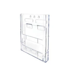 Deflecto Lit-Loc® Interlocking Display System Magazine Holder(772001), 9"W X 11-1/4"H X 1-1/4"D -Merangue International shop large f360e Deflecto n 330 772001 Sign Holders Display Deflecto Lit Loc Interlocking Display System Magazine Holder 772001 9 W x 11 1 4 H x 1 1 4 D