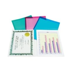 Winnable Polypropylene Translucent Soft Report Cover, Two Inside Pockets,1 Pack, Letter Size - Clear