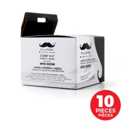 DYMO 30256 LabelWriter Large Shipping Labels, 2-5/16" X 4", Black On White, Compatible - Moustache® - 1/Pack -Merangue International shop large f7ea9 Moustache MTD 30256 Label Maker Tapes DYMO 30256 LabelWriter Large Shipping Labels 2 5 16 x 4 Black on White Compatible Moustache