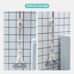 Drill-Free Vacuum Suction Cup Wall Mounted Mop Holder Organizer Self - STORA - 1 Pack 16 Drill-Free Vacuum Suction Cup Wall Mounted Mop Holder Organizer Self - STORA - 1 Pack -Merangue International shop large f9294 STORA STO BS BO010 Hooks Hangers Suction Cup Mop Holder