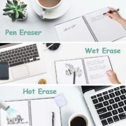 Global Smart Reusable & Erasable Notebook With 1 Erasable Pen And 1 Microfiber Cloth, A5 Size -Merangue International shop large f9d72 No Brand LVB BKB BNA401 Notebooks Reusable notebook A4 size