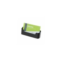 Deflecto® Counter Top Business Card Holder, 1 Compartment, Black
