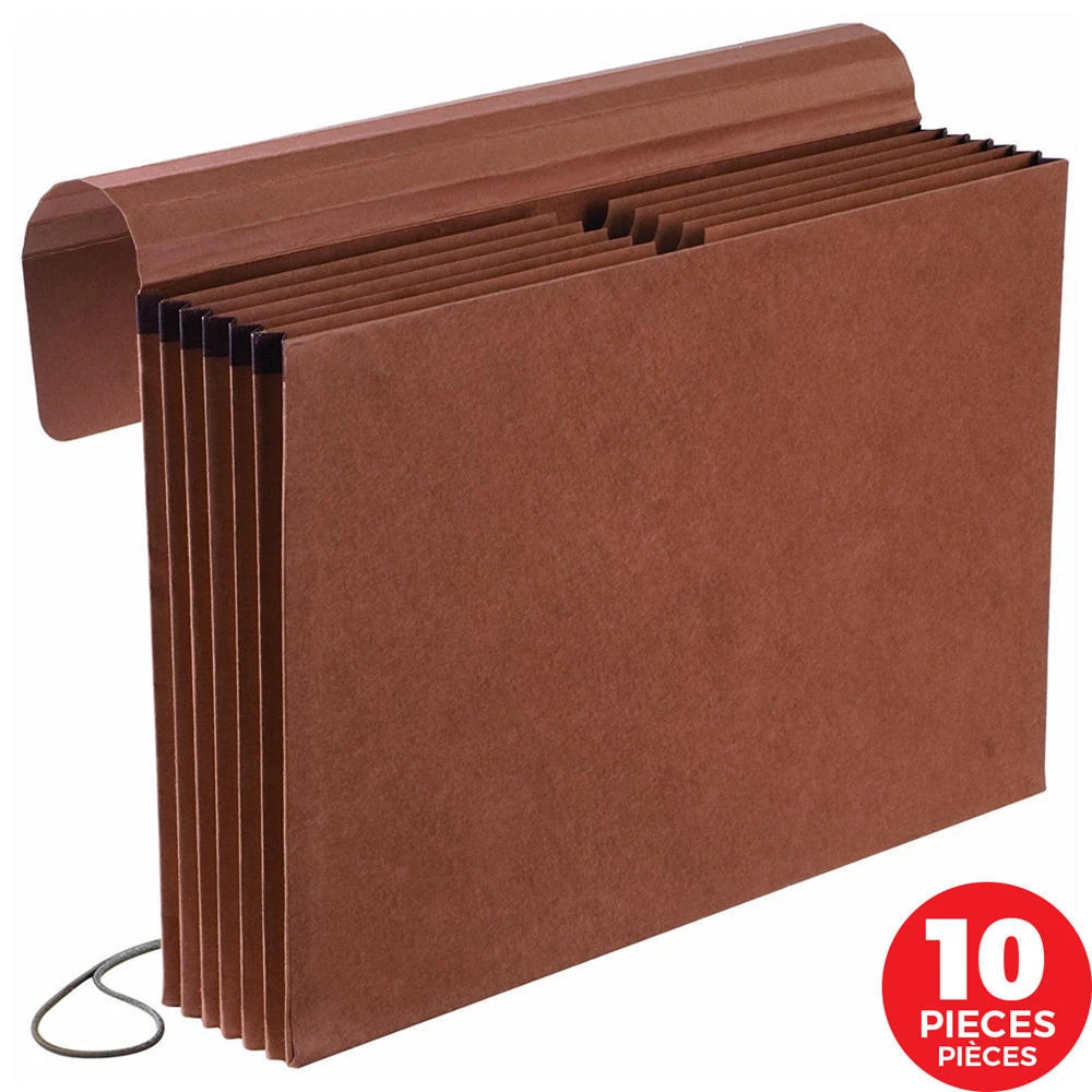 Pendaflex® Expanding Partition Wallets & Expanding Files, 10/Pack - Legal,without Compartment,5-1/4" Expansion,1200-sheet Capacity 3 Pendaflex® Expanding Partition Wallets & Expanding Files, 10/Pack - Legal,without Compartment,5-1/4" Expansion,1200-sheet Capacity - Image 3