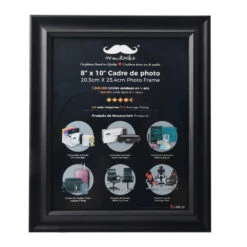 4" X 6" Photo Frame For Wall Or Tabletop , 1/Pack - Moustache® -Merangue International shop large fb0b5 Moustache MOPF SYF18006 Frame 8 x 10 Decor Picture Frame Table Stand or Wall Mounted Moustache