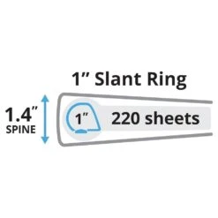 Avery® Durable View Binder, Slant D-rings, White - 1/2" -Merangue International shop large fd06c Avery 099 34075 Binders Avery Durable View Binder Slant D rings White