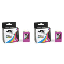 Remanufactured HP 60XL CC644WN Color Ink Cartridge High Yield - Moustache® - 1/Pack -Merangue International shop large fec04 Moustache HP60XL CC644WN R ENVY 100 Remanufactured HP 60XL CC644WN Color Ink Cartridge High Yield Moustache